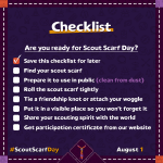 ScoutScarfDay: Checklist (engl.)