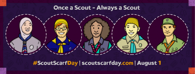 ScoutScarfDay Banner mit Profilen