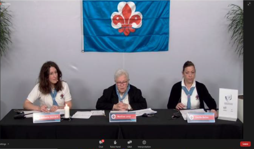 Martine Levy (Frankreich), als Vorsitzende der Konferenz hat uns zusammen mit Nathalie Harald (ISGF General Sekretärin) und Cecile Bellet (Belgien) durch das Programm geführt.