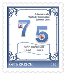 75 Jahre Briefmarken Gilde Logo