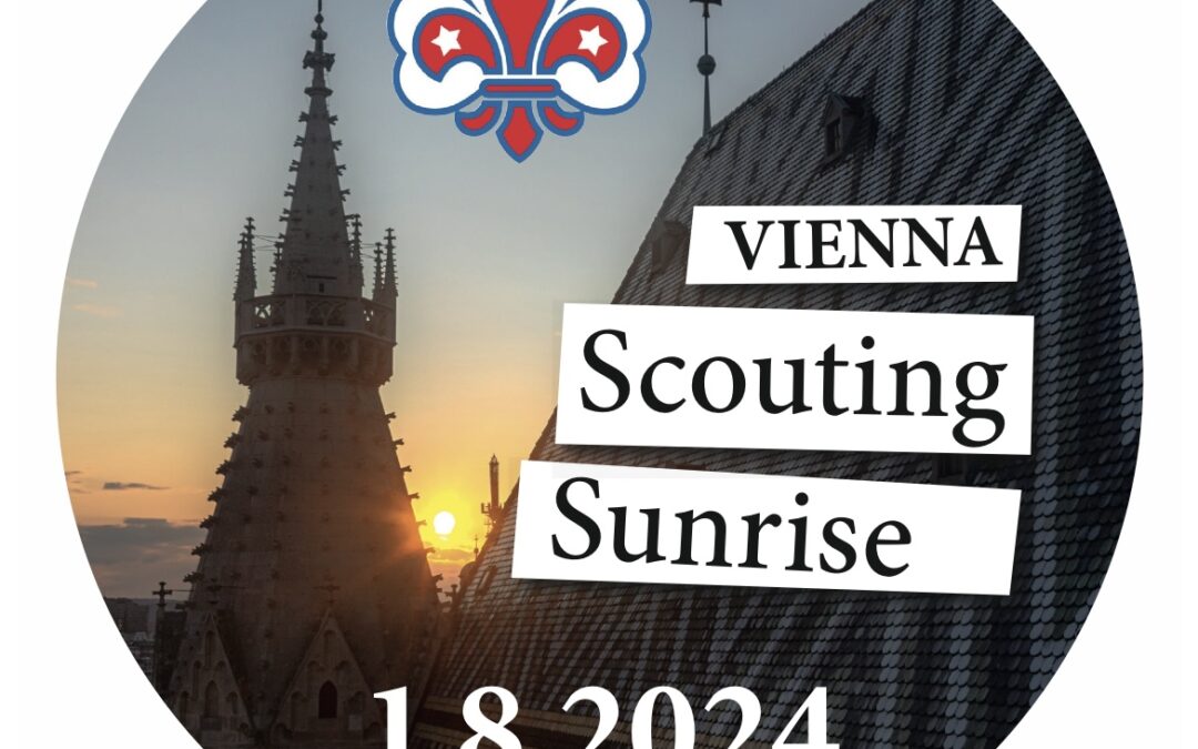 Vienna Scouting Sunrise Button
